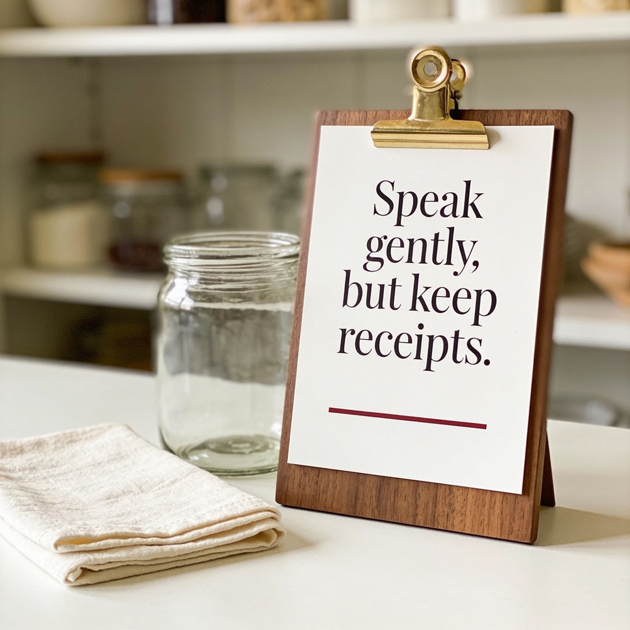 Pantry receipt print